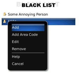 Call Control Blacklist