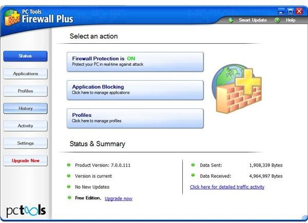 PC Tools Free Firewall Plus 7 Features