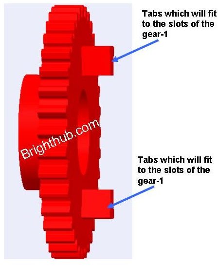 Anti Backlash Gear ProE Model 15