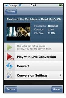 Stream Movies to the iPhone