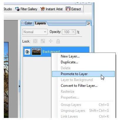 Converting a Background Layer