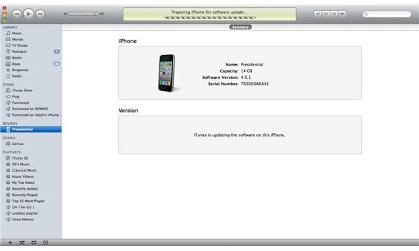 Updating iPhone Software
