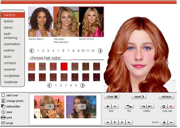 Virtual Makeover Games - Makeover-o-Matic Screenshot