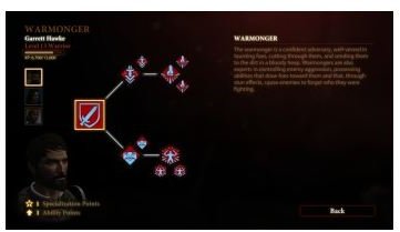 Warmonger Skill Tree