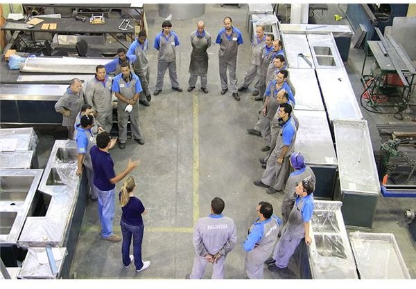 Training meeting in an Ecodesign Stainless Steel Company in Brazil