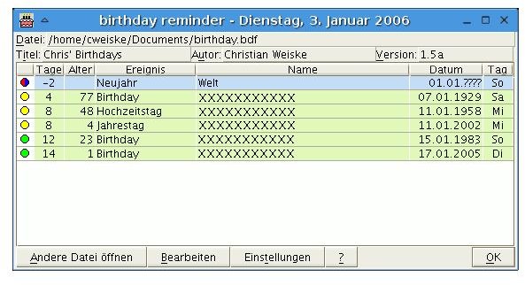 Birthday Reminder 3