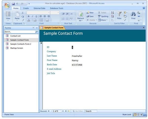 How to Add Fields to Existing Forms in Microsoft Access 2007