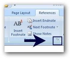 Changing Footnote Options