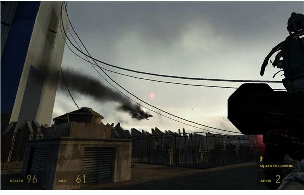 Half-Life 2 - A Downed Gunship is a Beautiful Sight