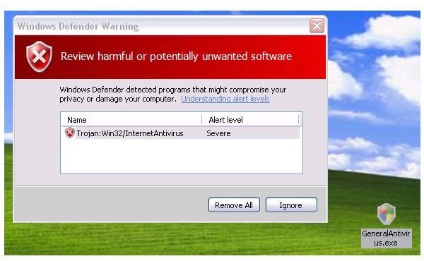 Caught Rogue Program by Windows Defender
