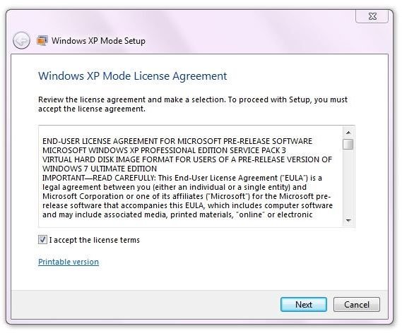 XP Mode Setup License