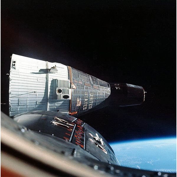 Gemini VII seen from Gemini VIA 