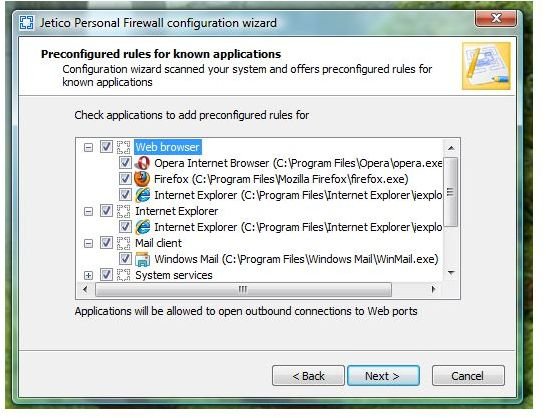 Preconfigured Firewall Rules