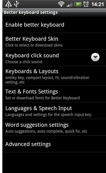 Better Keyboard for Android Settings