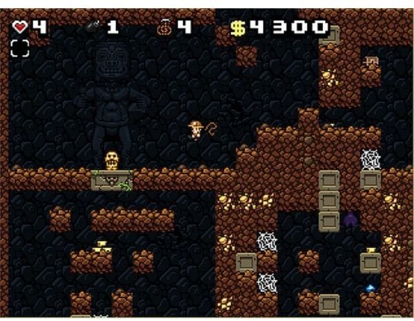 Spelunky Combines Platforming, Collection, Roguelike, Combat, and Exploration Mechanics
