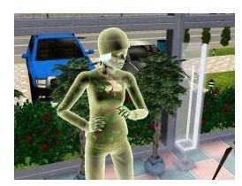 Sims 3 Death and Ghosts Guide Yellow Electrocution Ghost