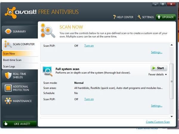 avast-system-scan-page