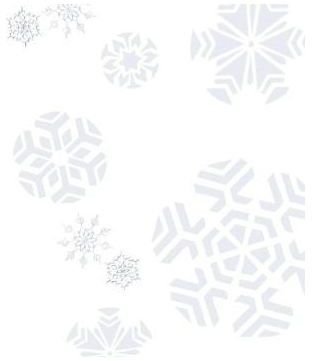 Winter Snowflake Background for Word