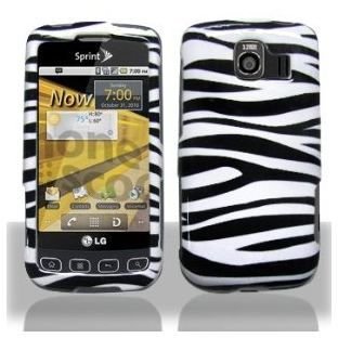 LG Optimus S White Zebra Carrying Case