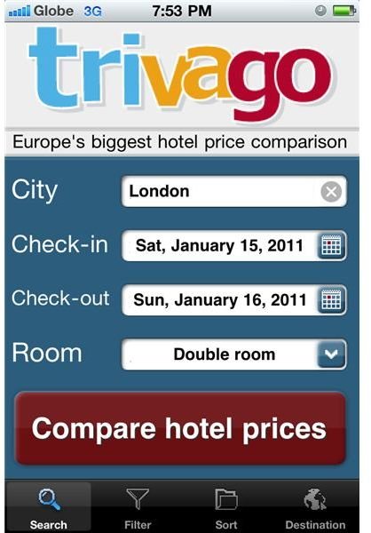 Iphone App Review Trivago Hotel Search Review