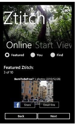 Creating great Images with Windows Phone: Panorama sharing options