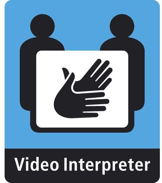 508px-A Video Interpreter sign used at videophone stations in public places where Deaf people can communicate with hearing people via a Video Relay Service New Image