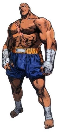 Sagat in SFAlpha III