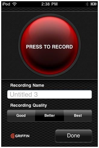 voice recorder app iphone 4s