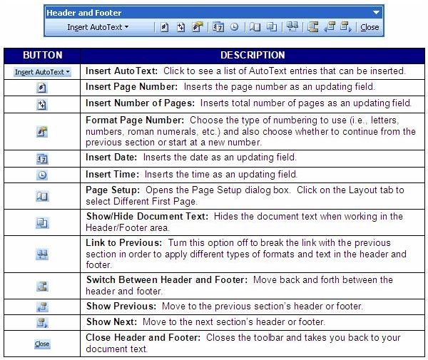 Learn How to Create and Format Headers and Footers in Microsoft Word 2003