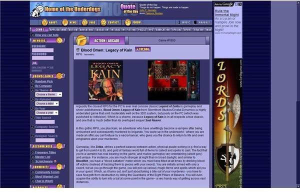 Free Downloadable Games - Abandonware and Classic PC Games