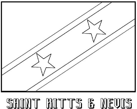 Saint Knitts & Nevis Flag