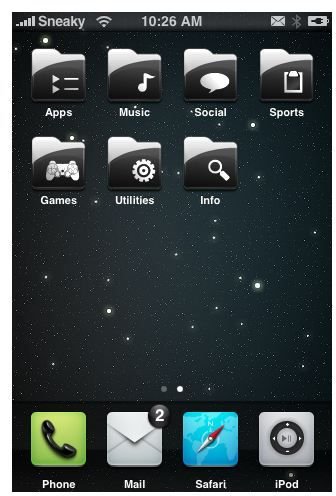 iphone theme folders