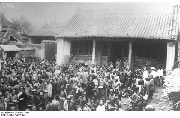Victims of the Yellow River flood, 1931