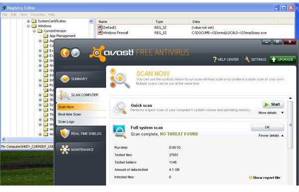Free Antivirus and Trojan Removers: Avast!
