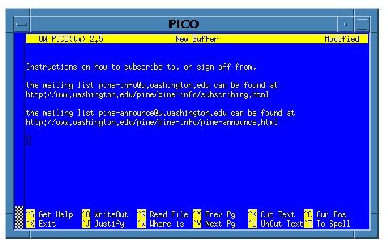 Linux Pico Editor - Command Line Text Editing in Linux