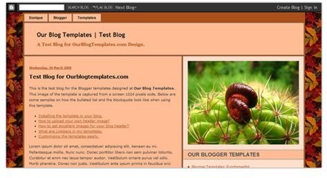 Browniac Blogger Template