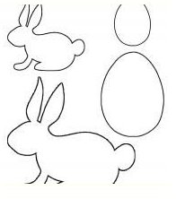 easter bunny easter egg template