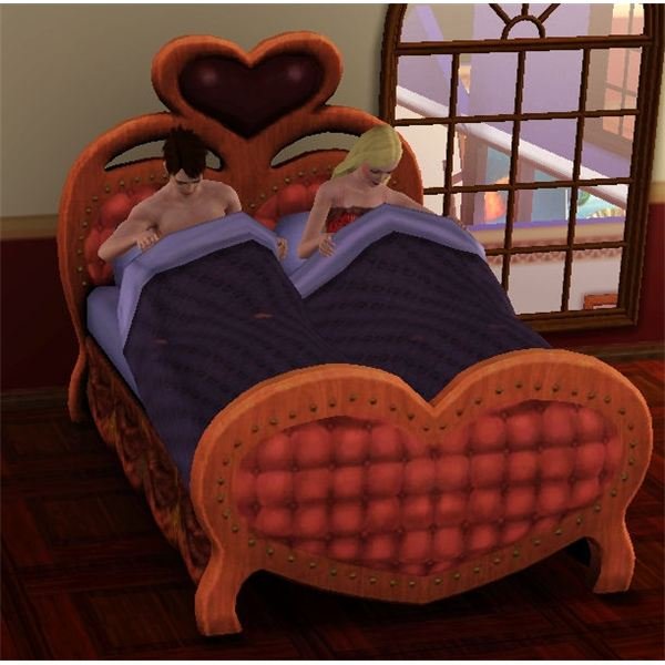 Sims 3 Heart Shaped Bed