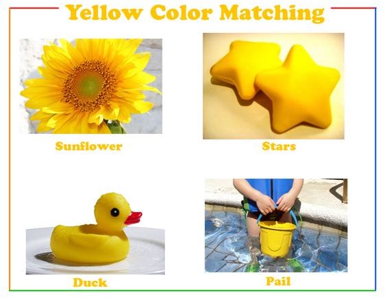 Color Word Flash Cards for Teaching Young Children the Names of Colors