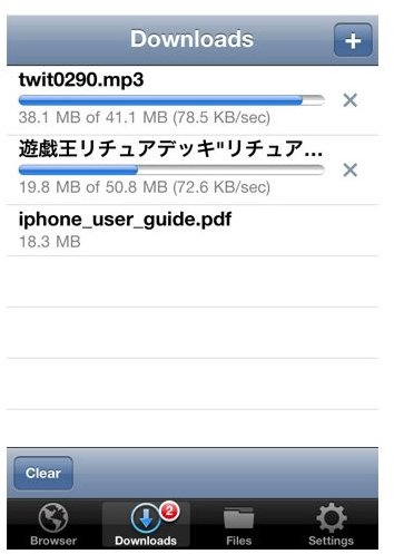 Downloads - Download Manager iPhone App