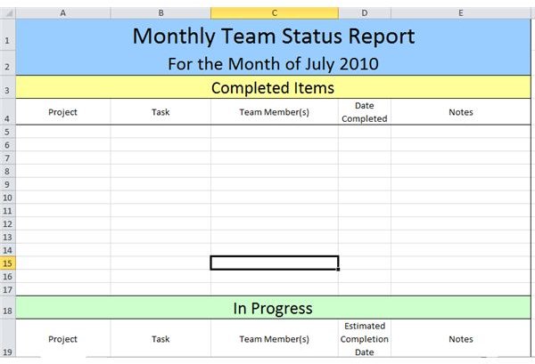 Free Project Status Report Template from img.bhs4.com