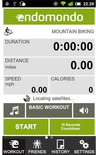 Endomondo for Android Screenshot