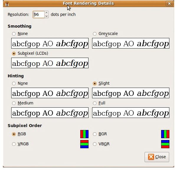 Ubuntu Font Rendering Details
