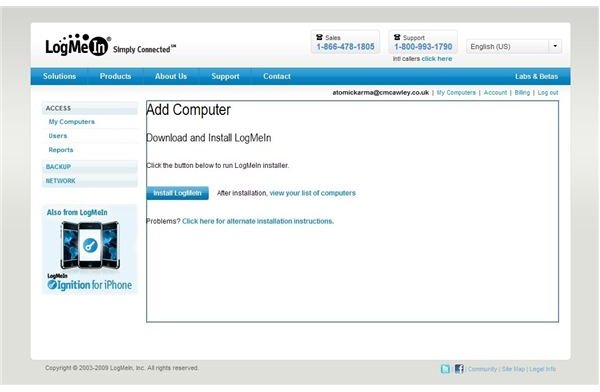 Windows Mobile Remote Desktop With LogMeIn