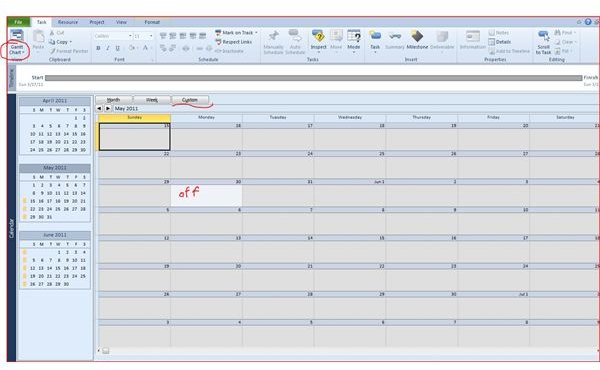 Microsoft Project and Calendar Views: Create a Custom Calendar
