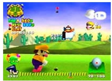 Fun fact: Wario&rsquo;s shoes are pink in Mario Golf, rather than their usual green color.