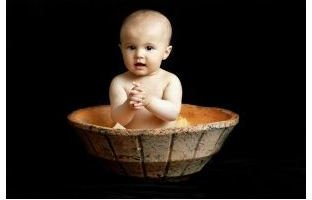 Baby in Basket