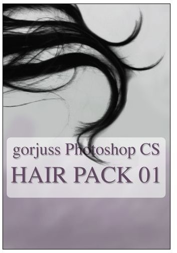 Photoshop HAIR brushes pack 01 by gorjuss stock