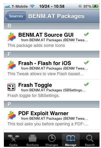 frash on cydia