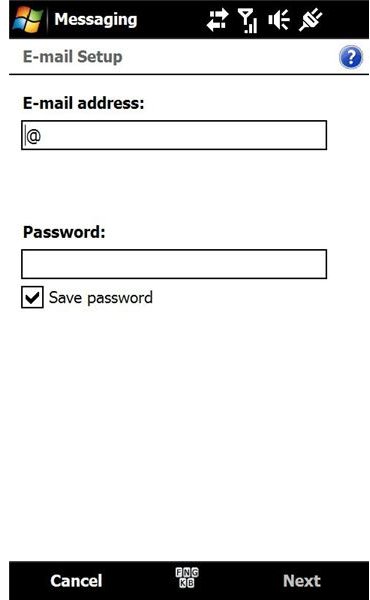 Setup An IMAP Windows Mobile Email Account